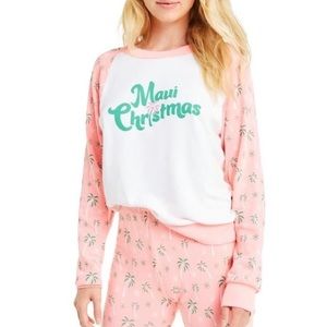 Wildfox Maui Christmas Fiona Crew Sweatshirt